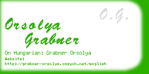 orsolya grabner business card